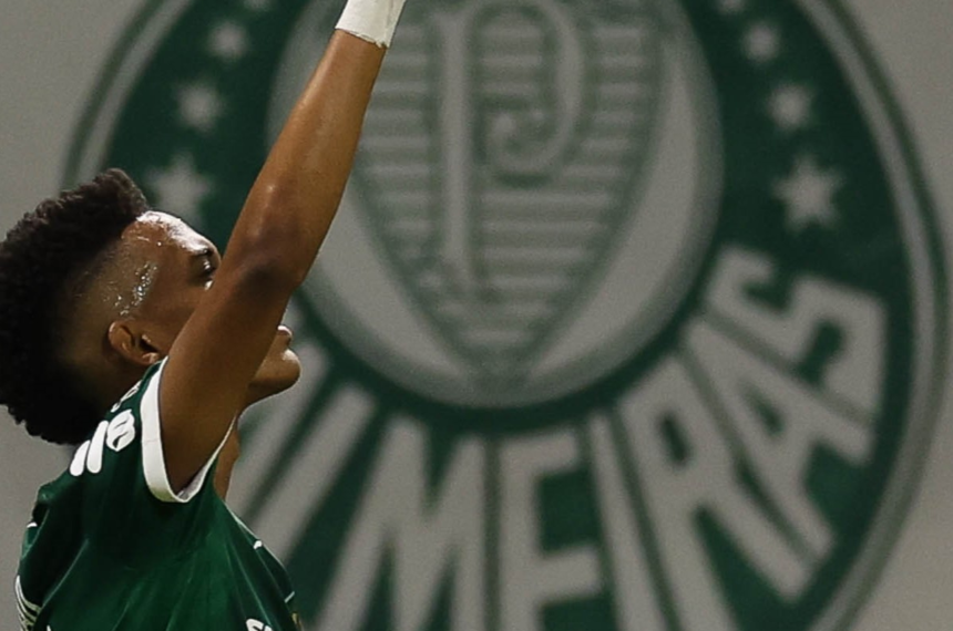 Estêvão marcou um golaço em sua despedida no Allianz Parque - Divulgação/Palmeiras