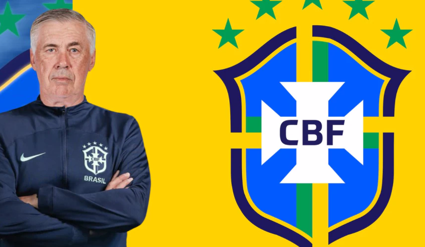 Carlo Ancelotti terá seu primeiro desafio pela seleção contra o Equador, dia 05 de junho - Divulgação/CBF
