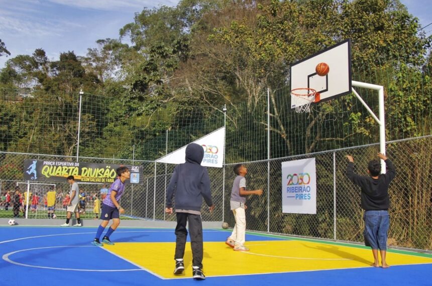 Ribeirão Pires celebra um ano de duas praças esportivas que transformaram bairros na Estância