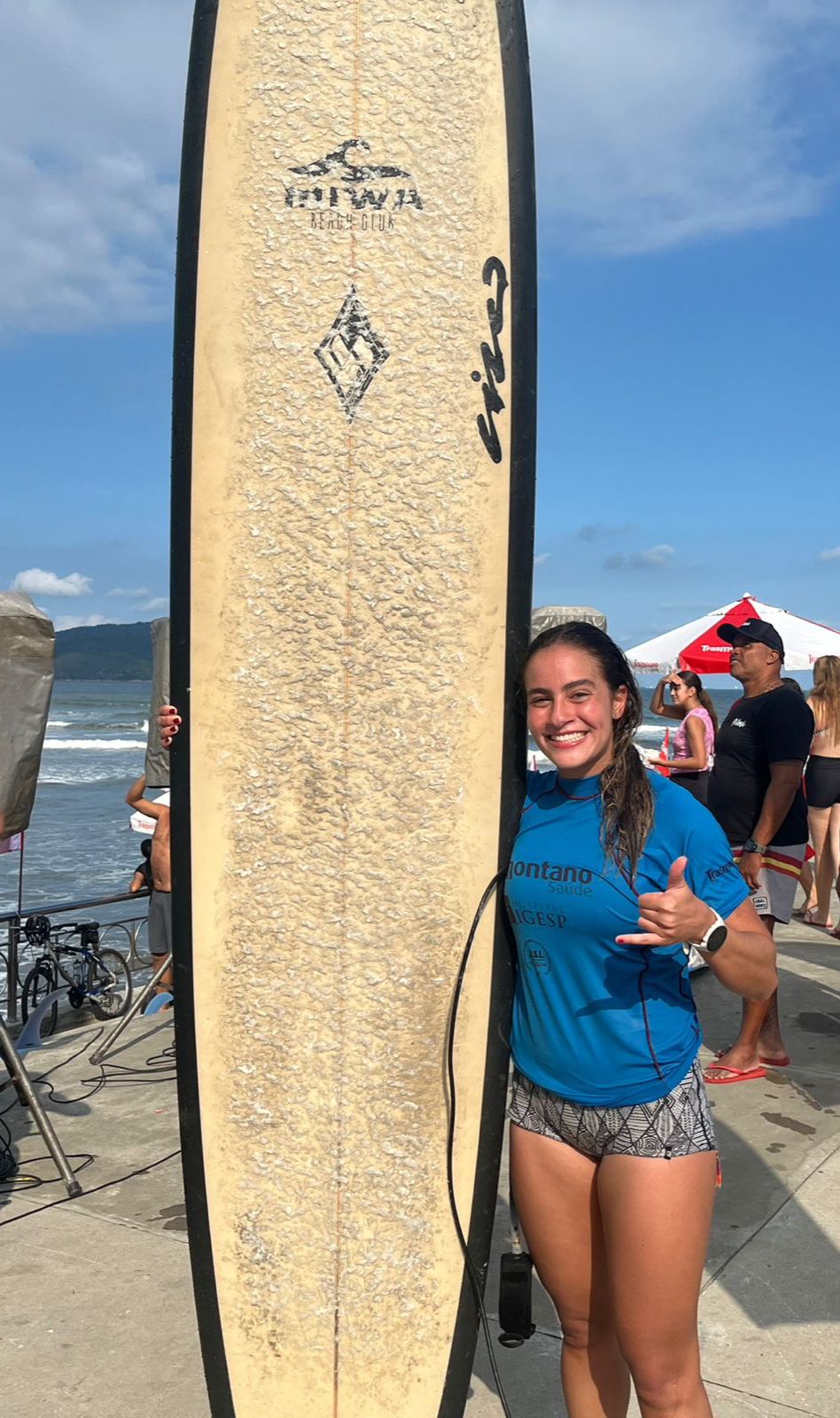 Bruna Azevedo - campeão da categoria Open Feminino da ASL Loagboard - Gabriel de Jesus/ABCdoABC