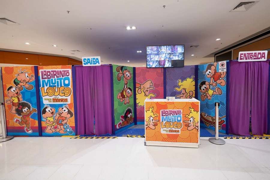 Shopping Ibirapuera recebe o “Labirinto Muito Louco com a Turma da Mônica” a partir de 4 de julho