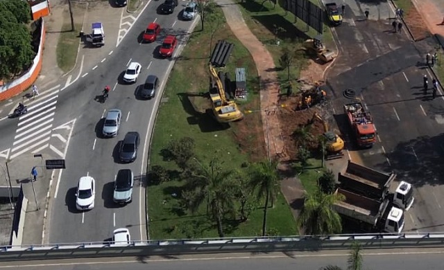 Santo André libera tráfego na Avenida Santos Dumont após obra de combate às enchentes