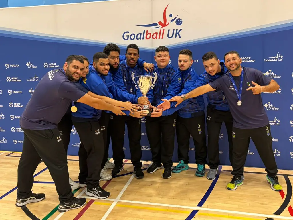 Seleção brasileira de Goalball masculina conquista título no Reino Unido