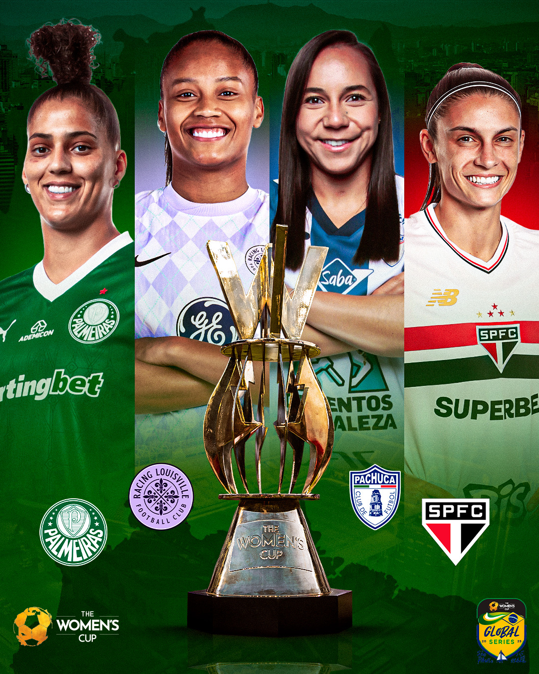 Contagem regressiva para a The Women’s Cup: Duelos entre gigantes do futebol feminino terão transmissão ao vivo na RECORD NEWS