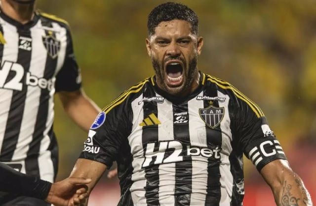 Hulk marcou o gol da vitória atleticana contra o Bucaramanga
