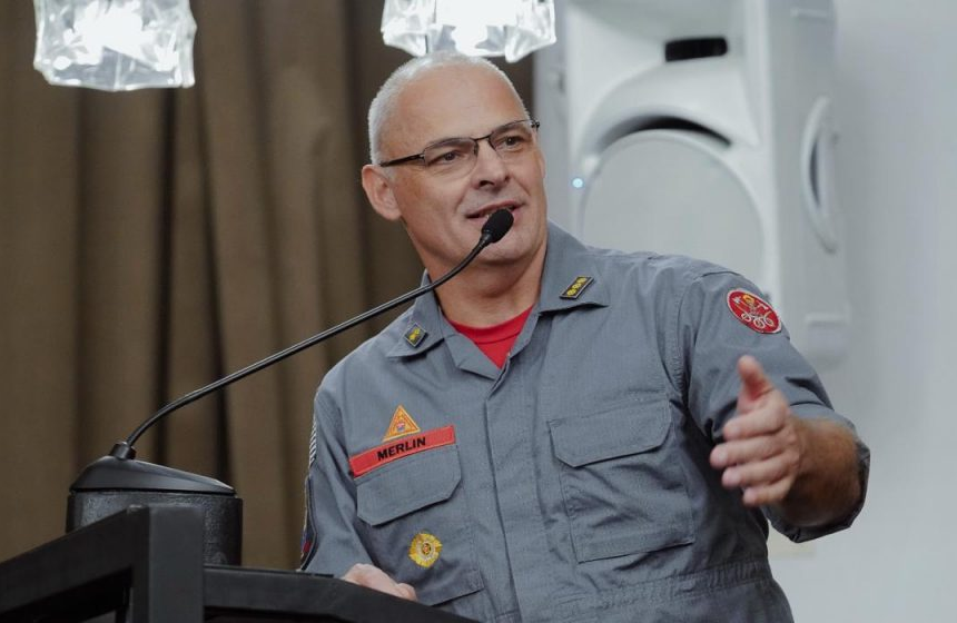 Nomeação do coronel Alexandre Merlin como comandante do Corpo de Bombeiros - Divulgação