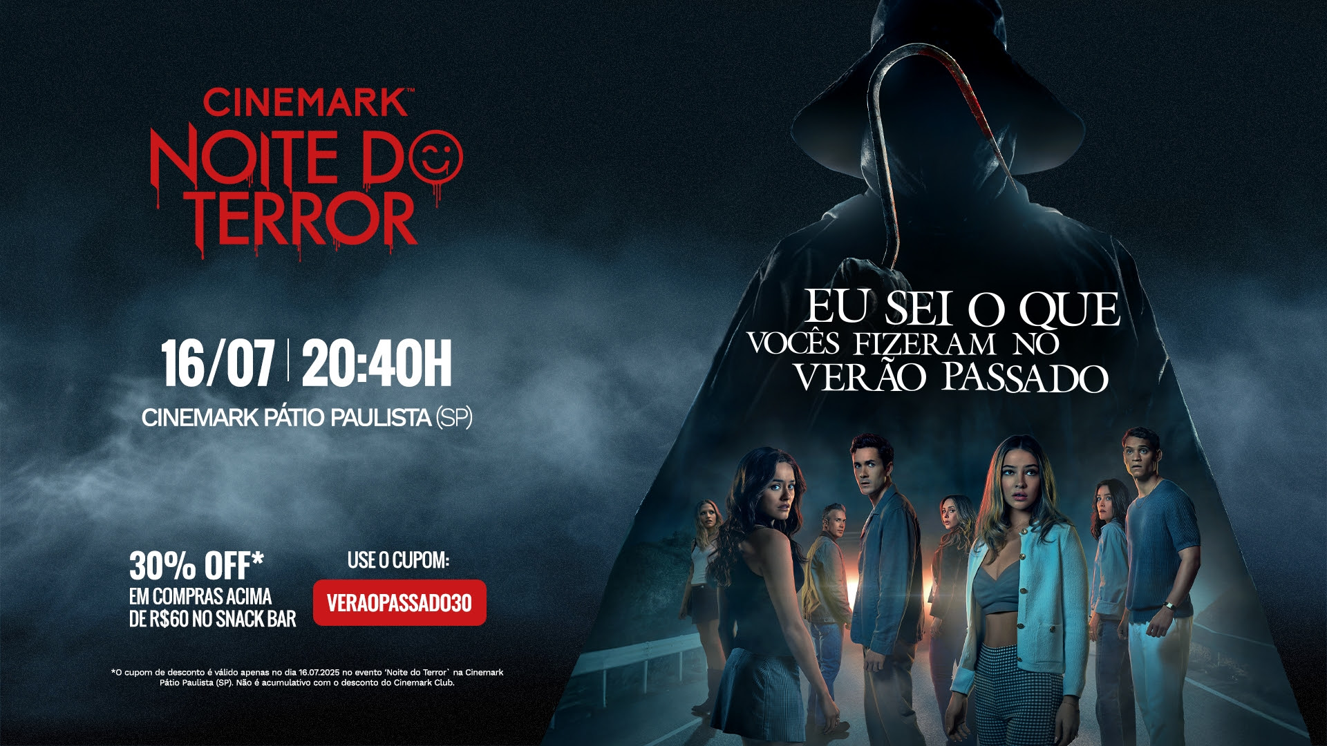 Noite do Terror Cinemark exibirá ‘Eu Sei O Que Vocês Fizeram no Verão Passado’ com exclusividade