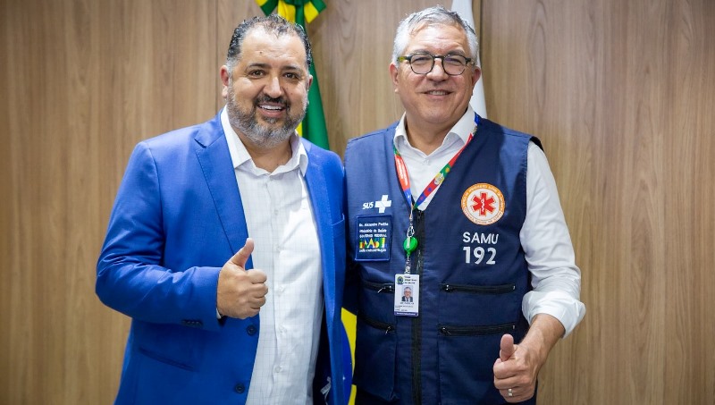 Prefeito Marcelo Oliveira e o Ministro Alexandre Padilha