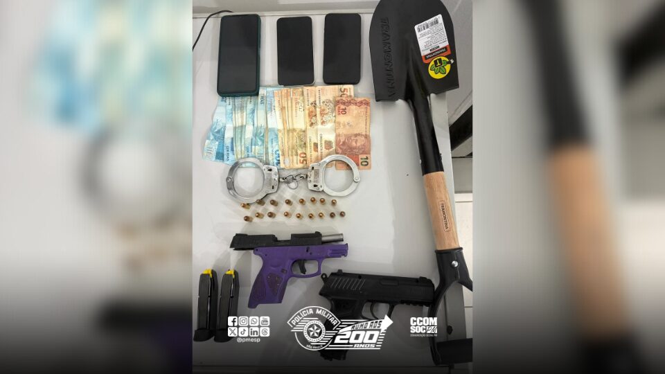 Homem é preso em SP por porte ilegal de arma após perseguição