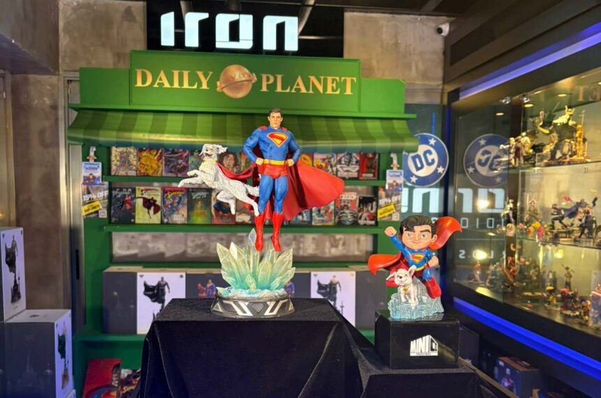 A Iron Studios Concept Store se transforma para celebrar Superman, novo filme da DC
