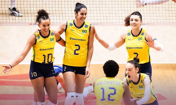Brasil supera França em jogo emocionante na Liga das Nações de Vôlei feminino