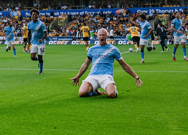 Haaland foi um dos destaques na goleada do Manchester City