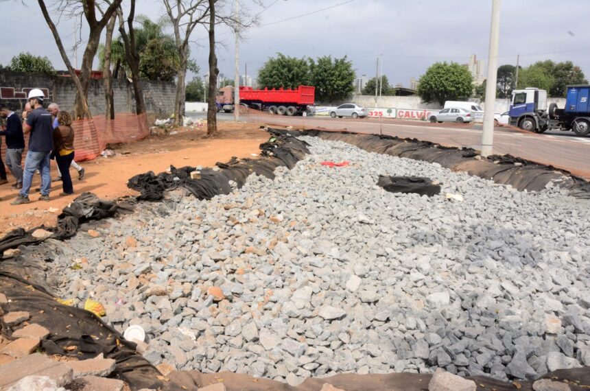 Santo André amplia instalação de canteiros esponja pela cidade