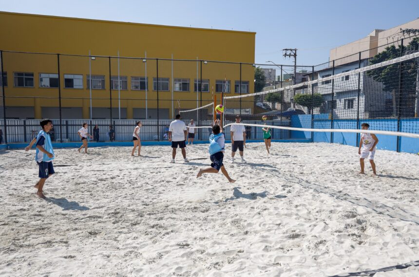 Beach vôlei é uma das modalidades dos Jogos Escolares de São Caetano do Sul