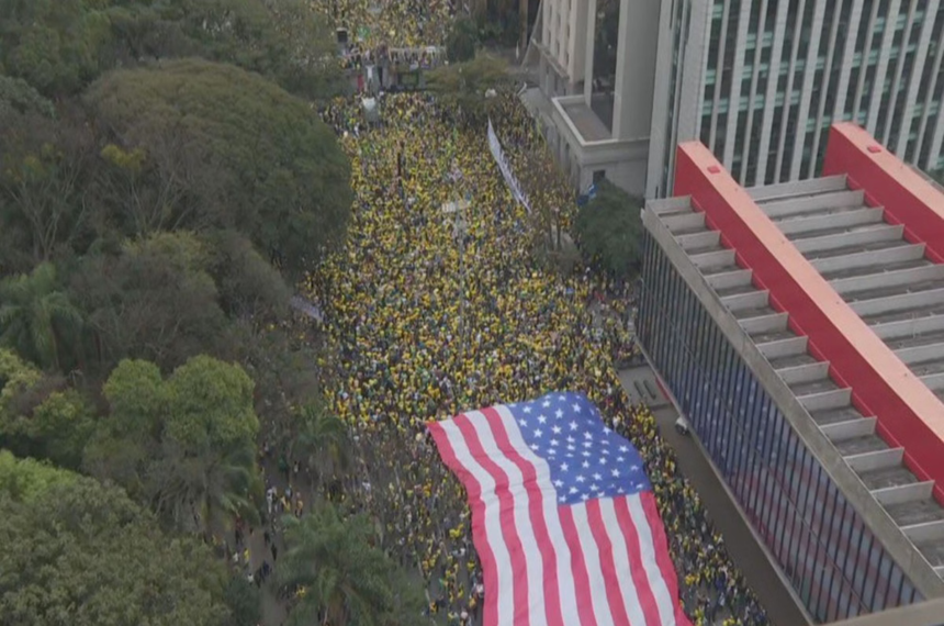 Bandeira dos Estados Unidos - Brasil - Bolsonaristas - 7 de Setembro