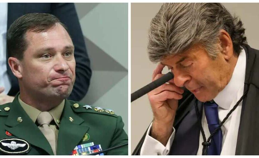 Mauro Cid e Luiz Fux