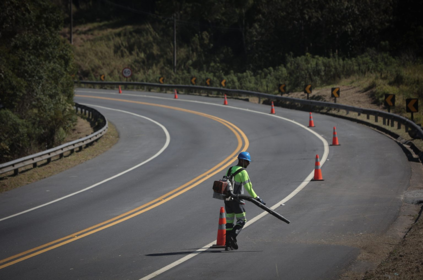 Obras e melhorias do Lote Litoral Paulista. Divulgação/Governo de SP