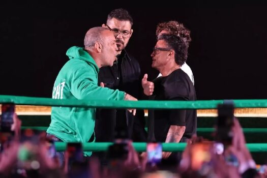 Luta entre Popó e Wanderlei Silva acaba em briga generalizada