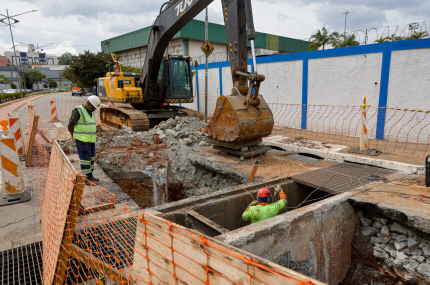 Obras Drenar São Caetano - Avenidas Fernando Simonsen e Nelson Braido - Eric Romero / PMSCS
