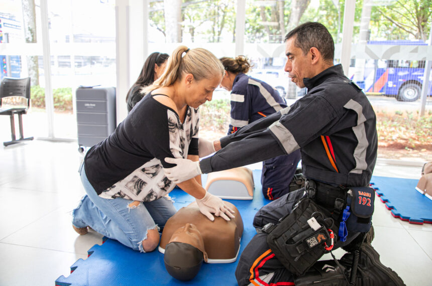 Capacitação do SAMU São Caetano - reanimação cardiopulmonar - Natalia Schener / PMSCS