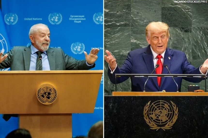 Lula e Trump por telefone