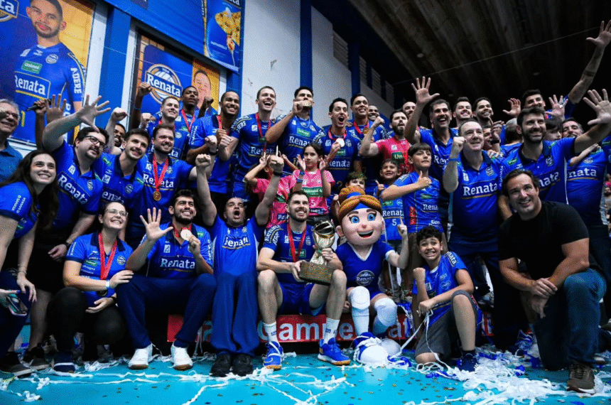 Vôlei Renata é pentacampeão Paulista da modalidade - Pedro Teixeira/Vôlei Renata