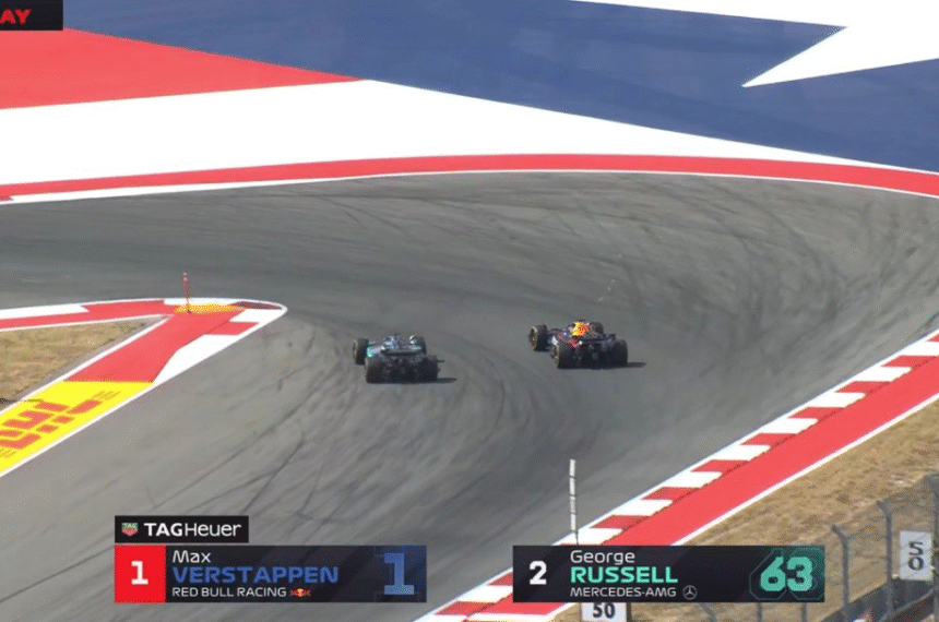 Max Verstappen no Circuito da Américas - Reprodução/X