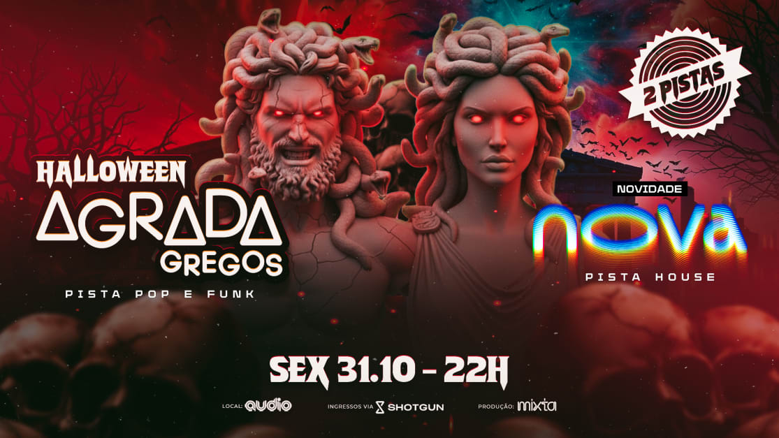 O bloco LGBQIA+ Agrada Grecos Halloween - Divulgação