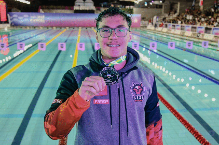 Troféu José Finkel: nadadores do Sesi conquistam 2 ouros e 1 prata