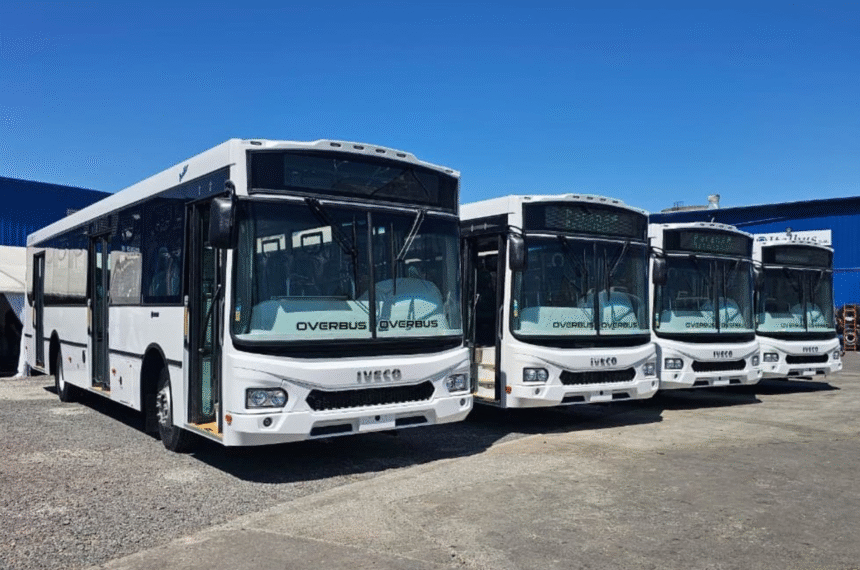 Iveco ônibus a gás da Transporte San José