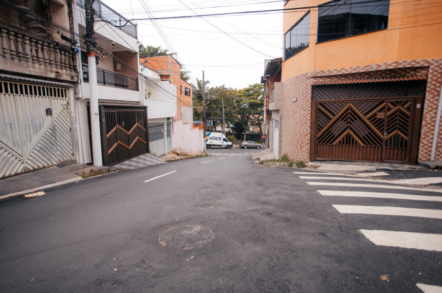 Ruas recapeadas no Parque Hawaí em São Bernardo - Brenner Oliveira/PMSBC