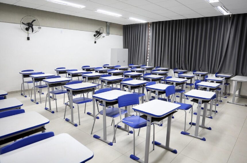 Escola Estadual Park Residencial Colinas, em Votuporanga, região de São José do Rio Preto terão 12 novas salas de aula - Célio Messias/Governo do Estado de SP