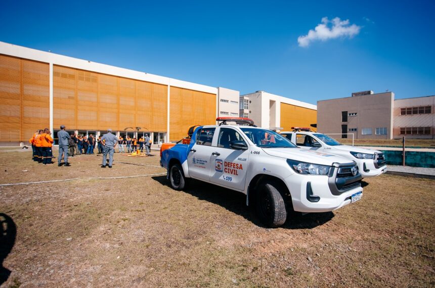 Simulado na Rodovia Anchieta da Defesa Civil de São Bernardo - Divulgação/PMSBC