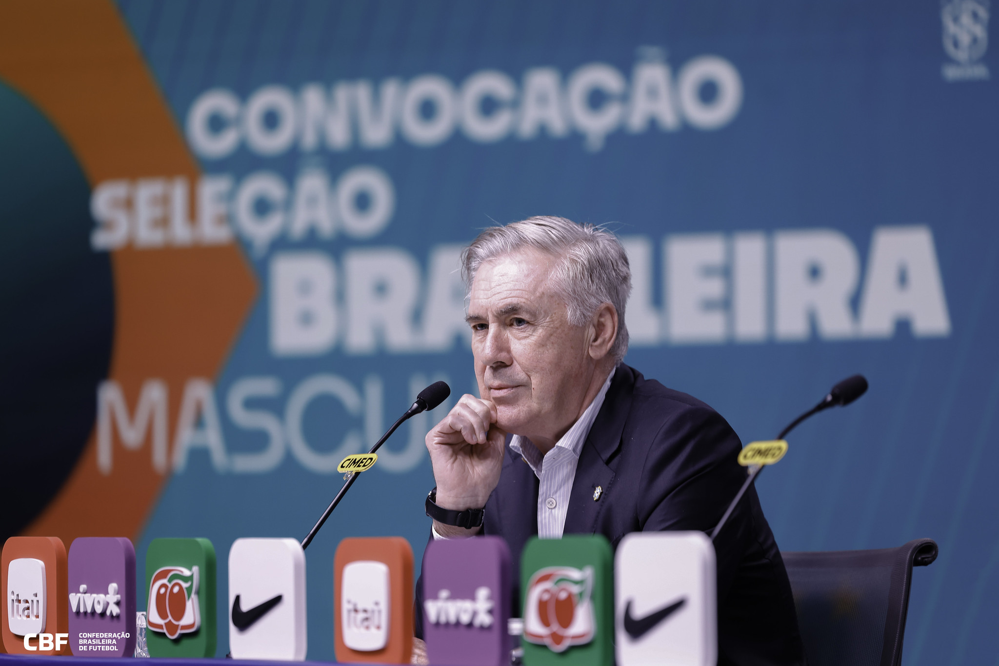 Ancelotti confirma 4 atacantes e ausência de Marquinhos contra a França