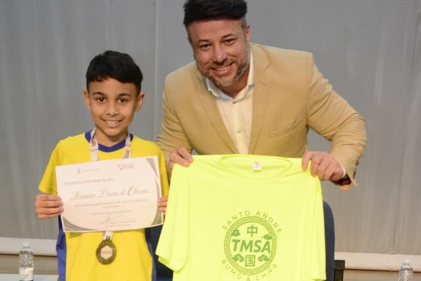 Alunos de Santo André que disputaram a 54ª edição dos Jogos Escolares - Eduardo Merlino/PSA