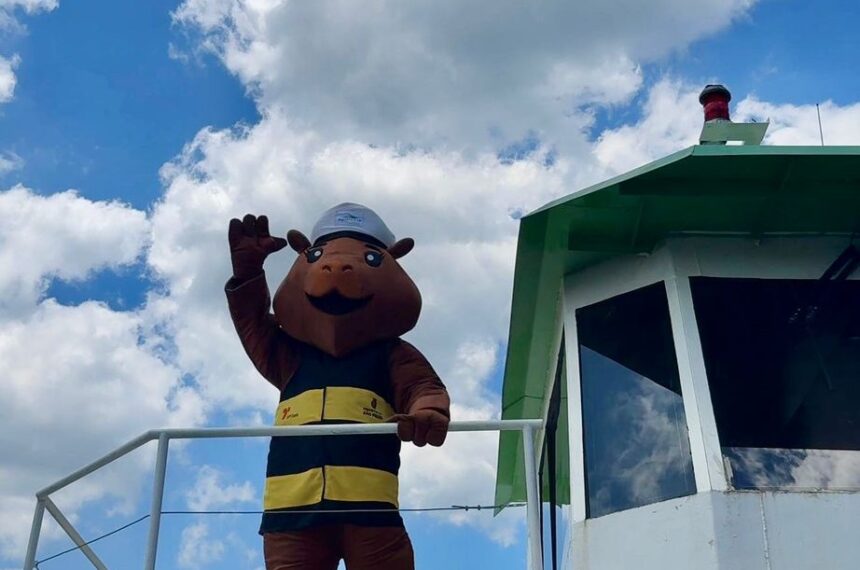 Capivara "Capi Tânia" é novo mascote do Aquático-SP - Divulgação