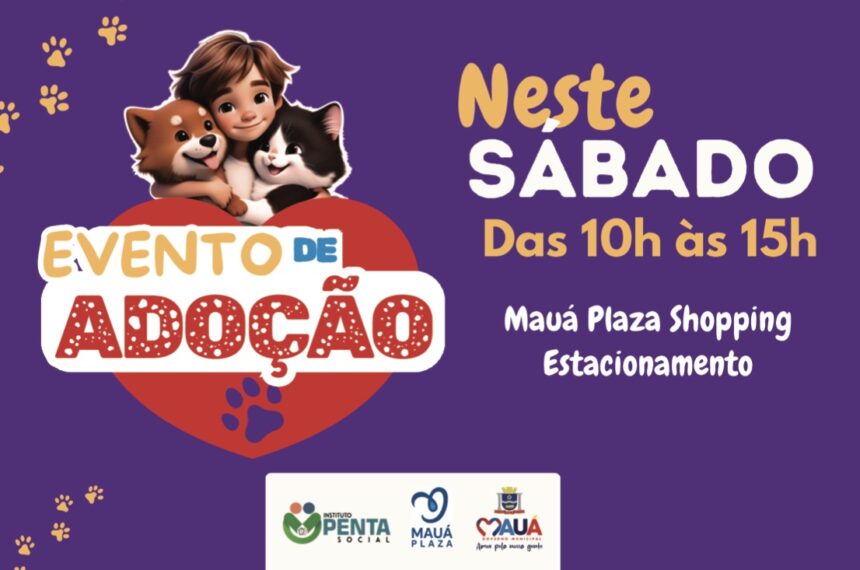 Convite da Feira de Adoção de Pets em Mauá - Divulgação