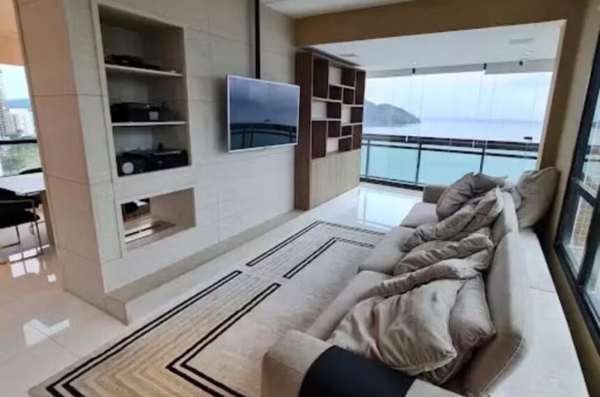 Cobertura de Robinho em Santos é colocado a venda - Divulgação/ Painel Imóveis