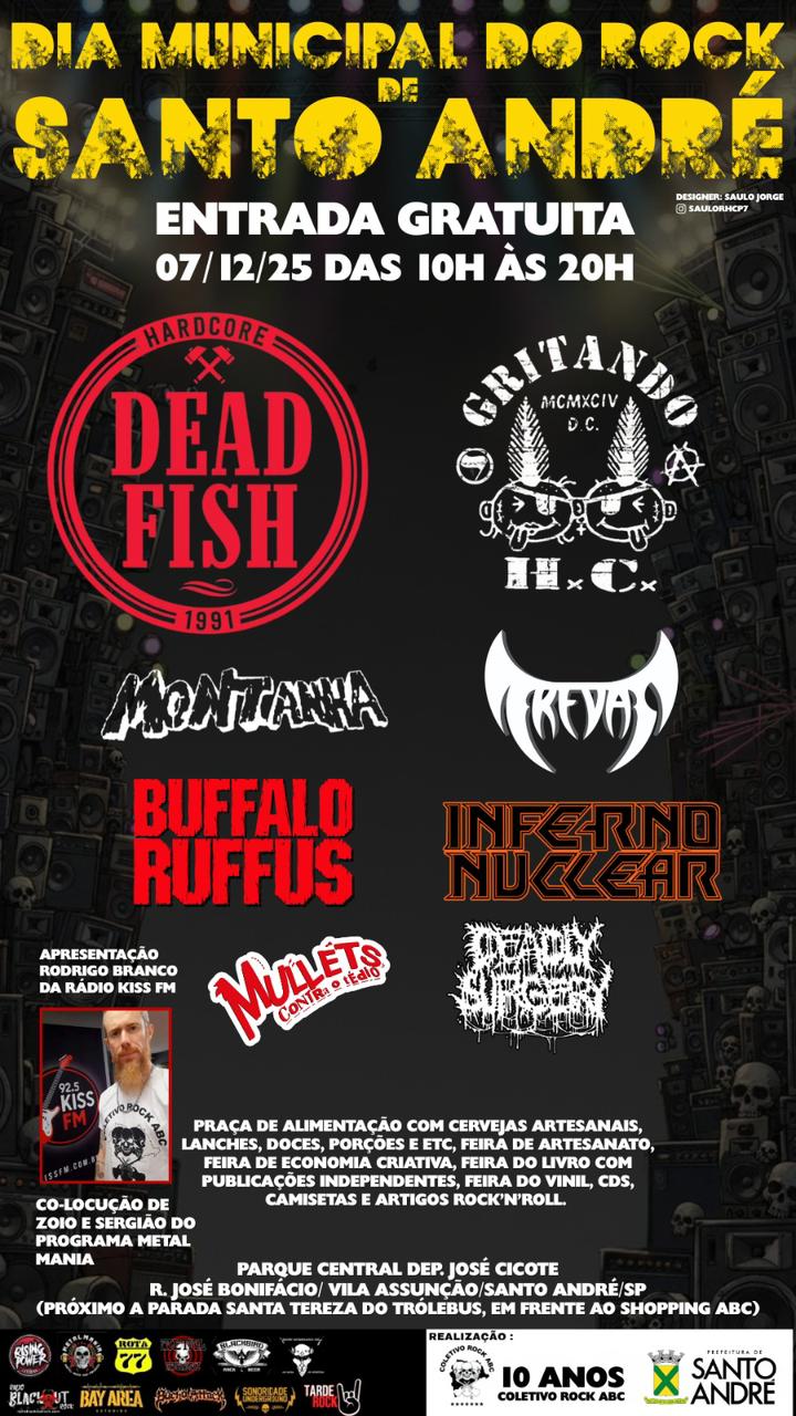 Dia Municipal do Rock em Santo André - Divulgação