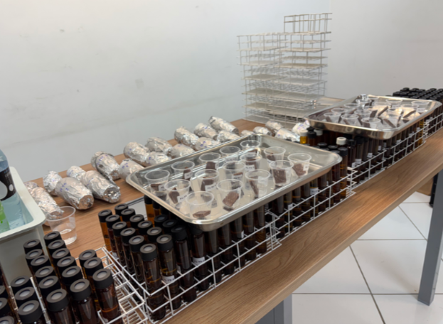 Chocolate usado para atividade sensorial e degustativa pela Sabesp