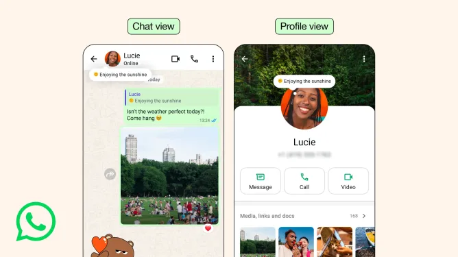 WhatsApp estreia recurso de status estilo Notas do Instagram
