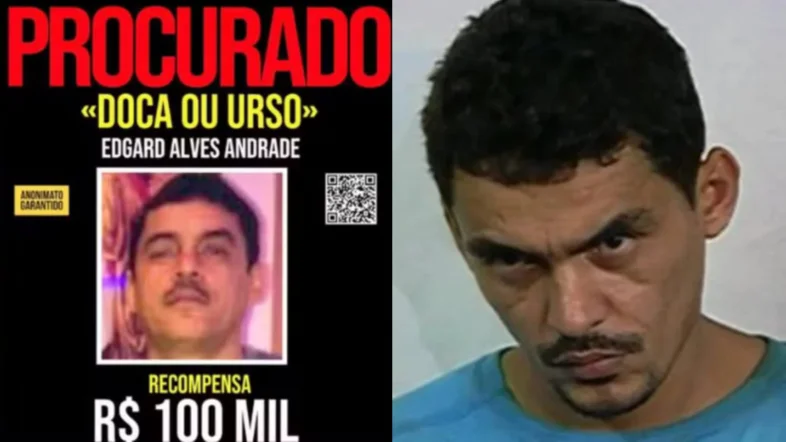 Recompensa de R$ 100 mil para quem conseguir encontrar o Doca, chefe do Comando Vermelho - Reprodução