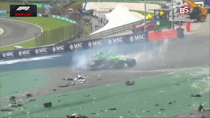 Entenda a batida de Gabriel Bortoleto no Sprint do GP de São Paulo da Fórmula 1 - Reprodução/BandSports