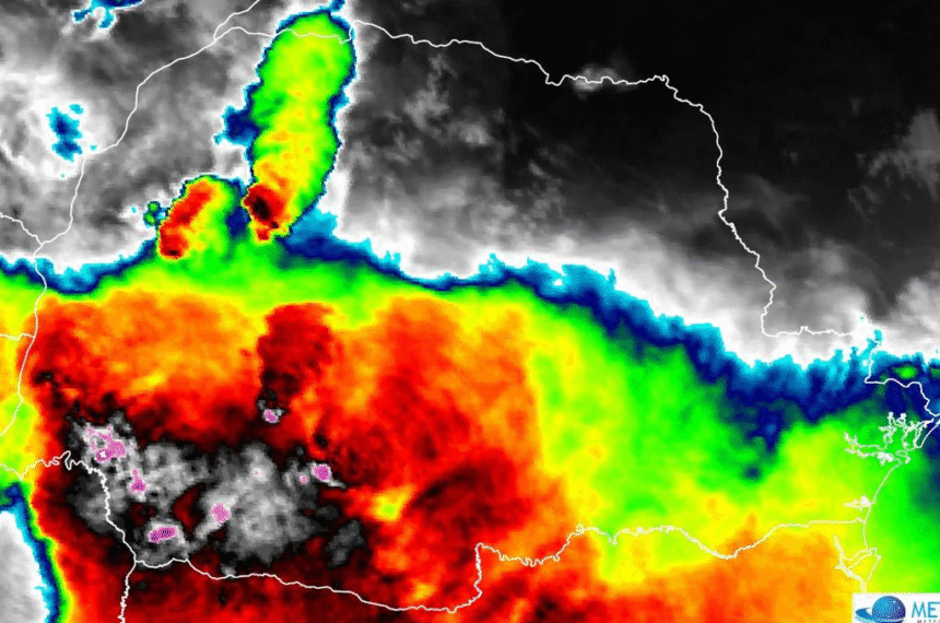Mapa MetSul - Tornado - Tempestade - Ciclone extratropical - Chuva
