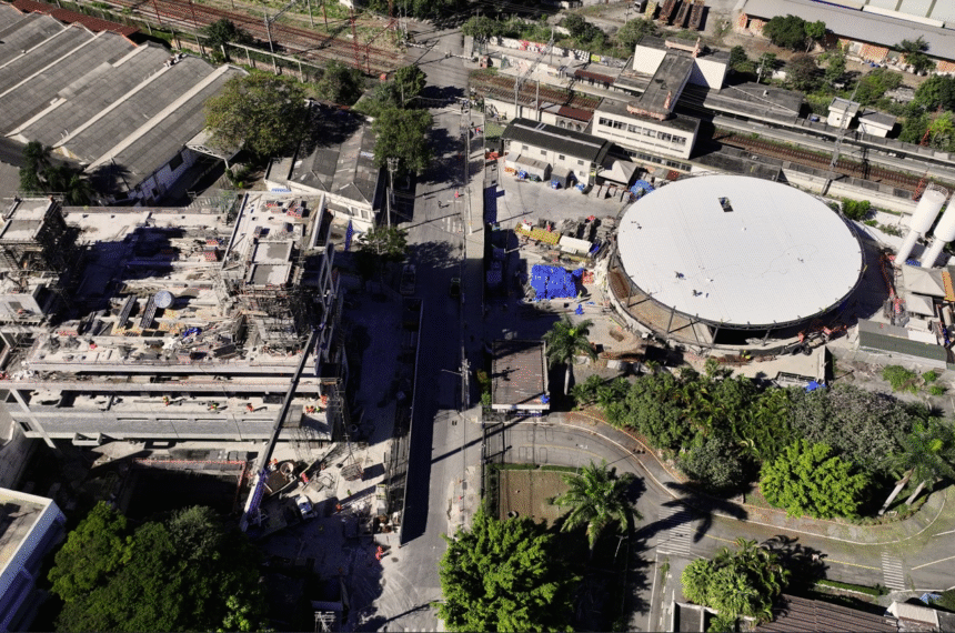 Obras das estações da linha 6-Laranja - Divulgação/Linha Uni