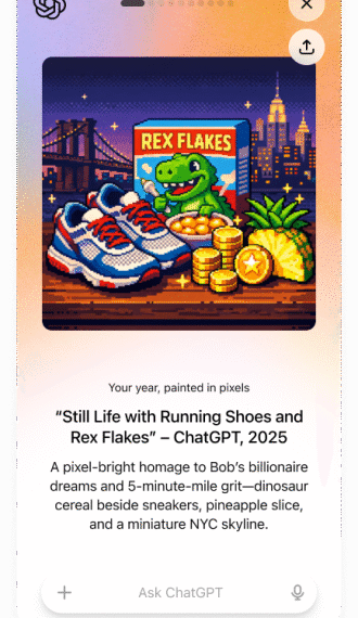ChatGPT lança retrospectiva anual personalizada