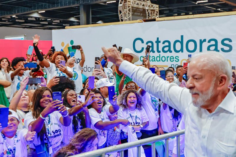Presidente Luiz Inácio Lula da Silva, durante cerimônia alusiva à ExpoCatadores 2025 e à tradicional celebração do Natal dos Catadores e Catadoras. Distrito Anhembi. São Paulo (SP) - Ricardo Stuckert / PR