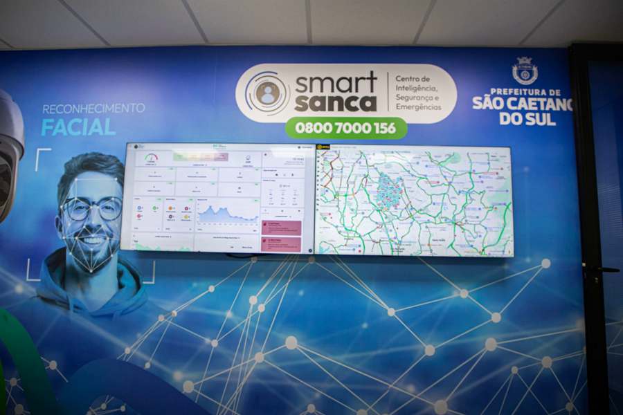 São Caetano amplia rede do Smart Sanca e chega a 610 câmeras