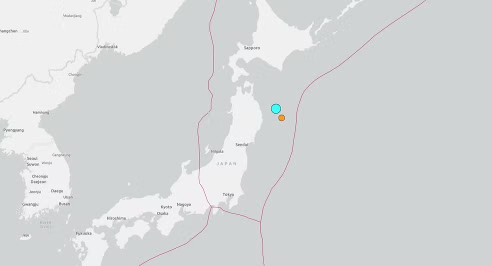 Forte terremoto de magnitude 6 atinge a costa leste do Japão