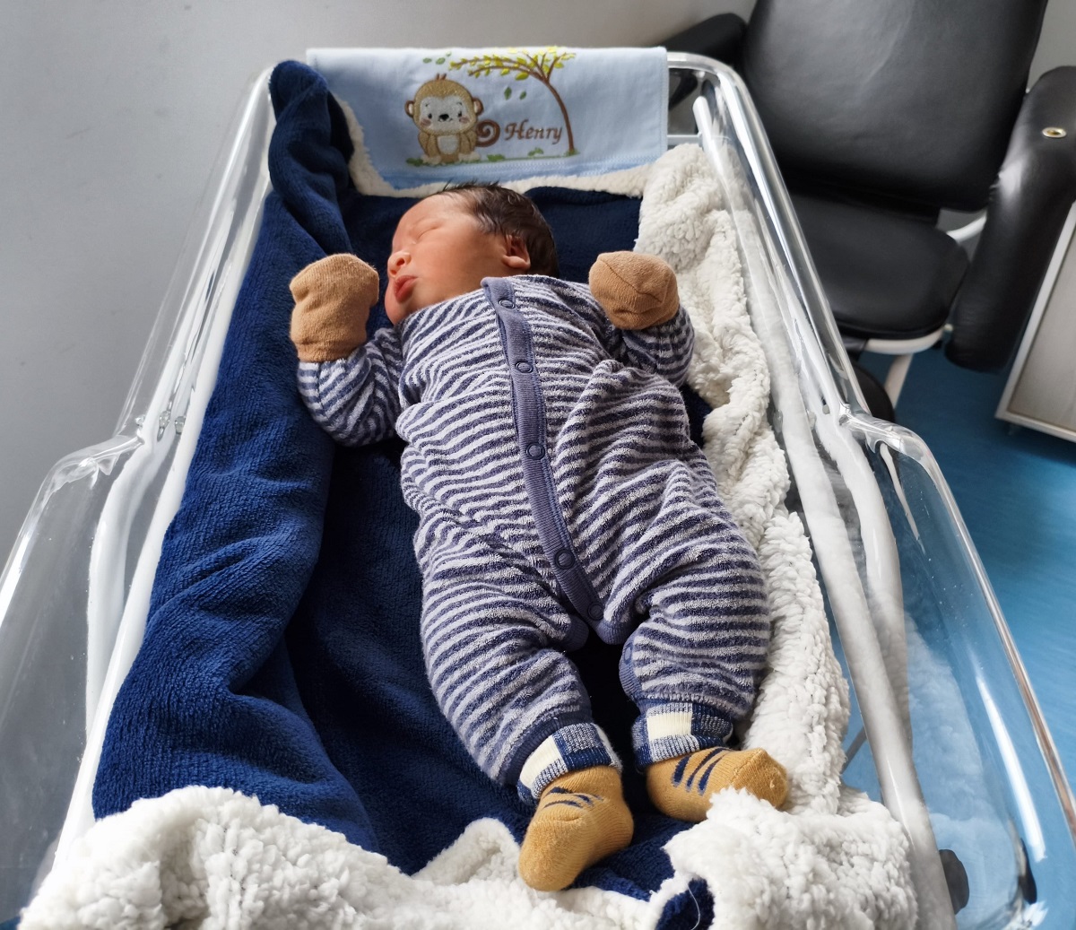 Henry é o primeiro bebê a nascer em Ribeirão Pires em 2026